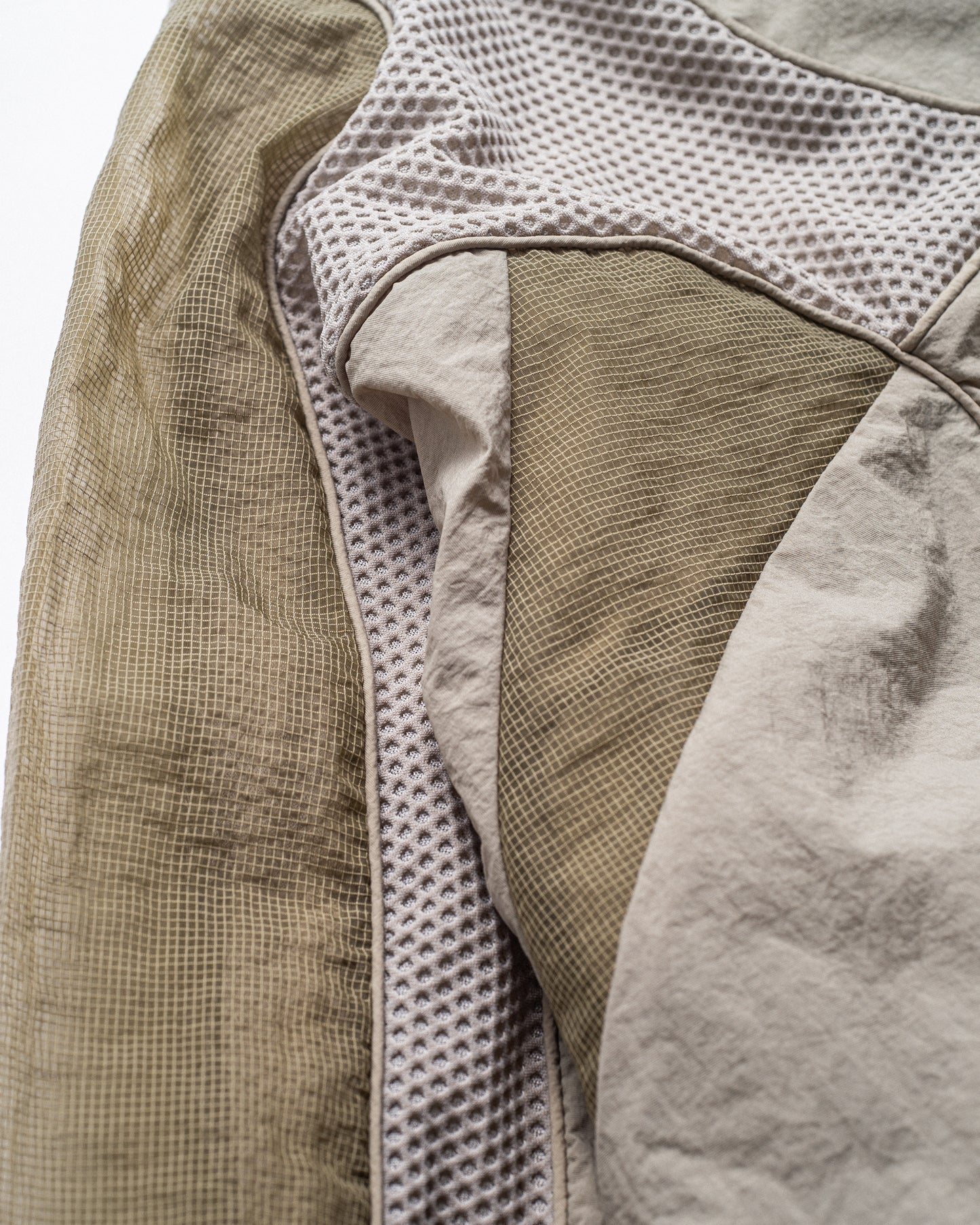 Bolt - Panelled Running Jacket - Stone / Khaki