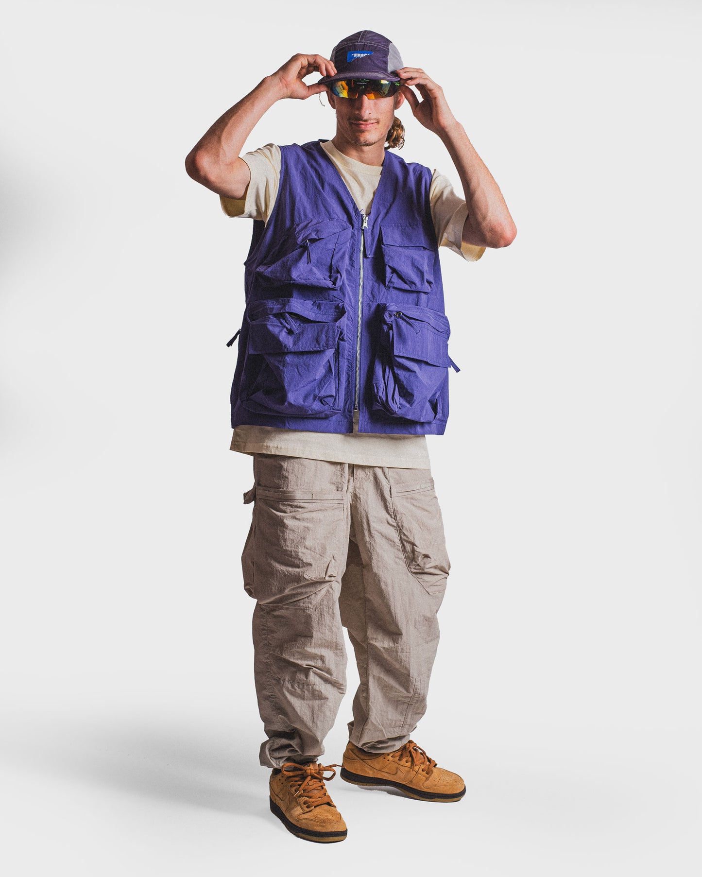 Kamotsu - Multi-pocket Quick-Dry Vest - Grape