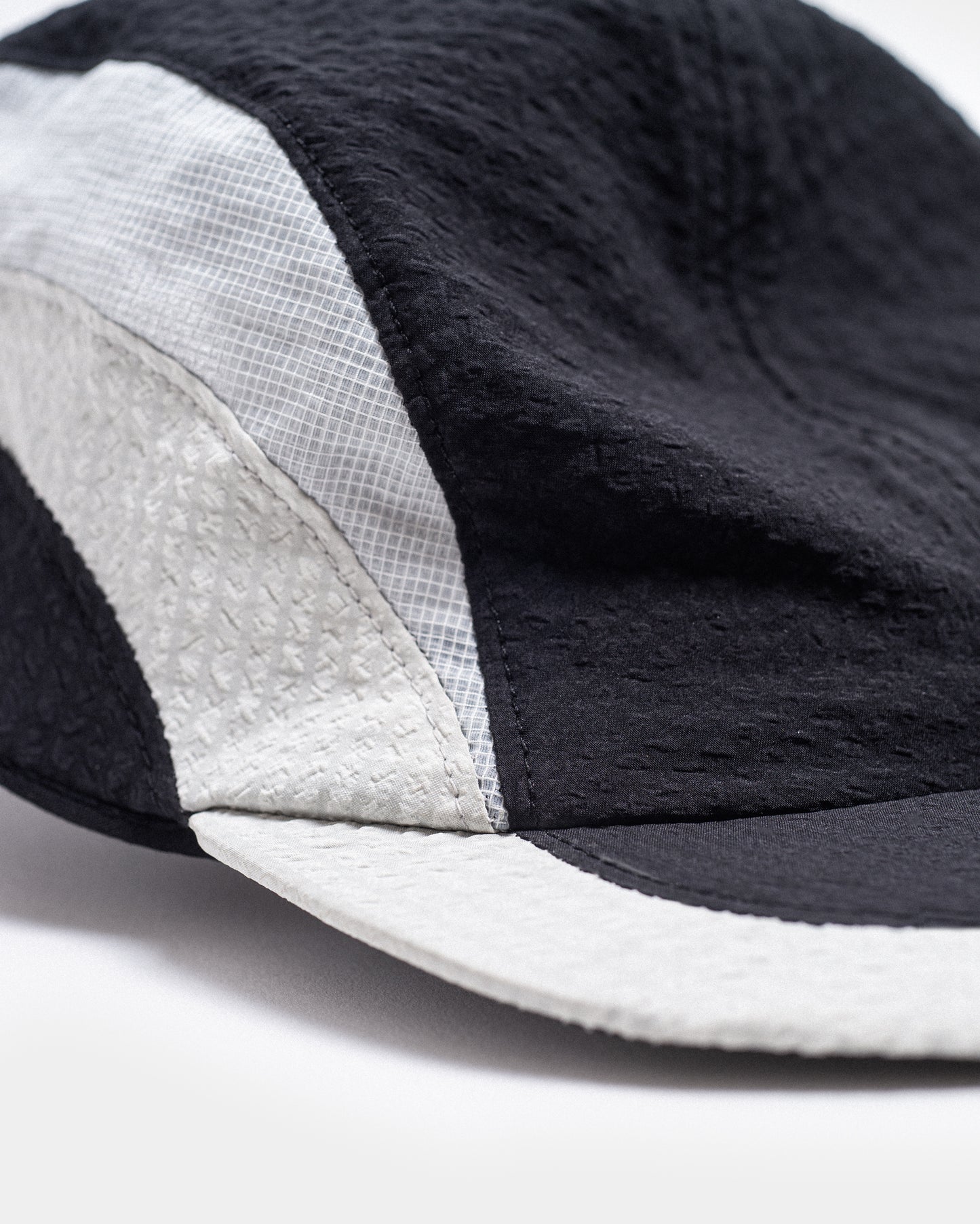 Scanner Panelled Cap - Black / Moon Grey