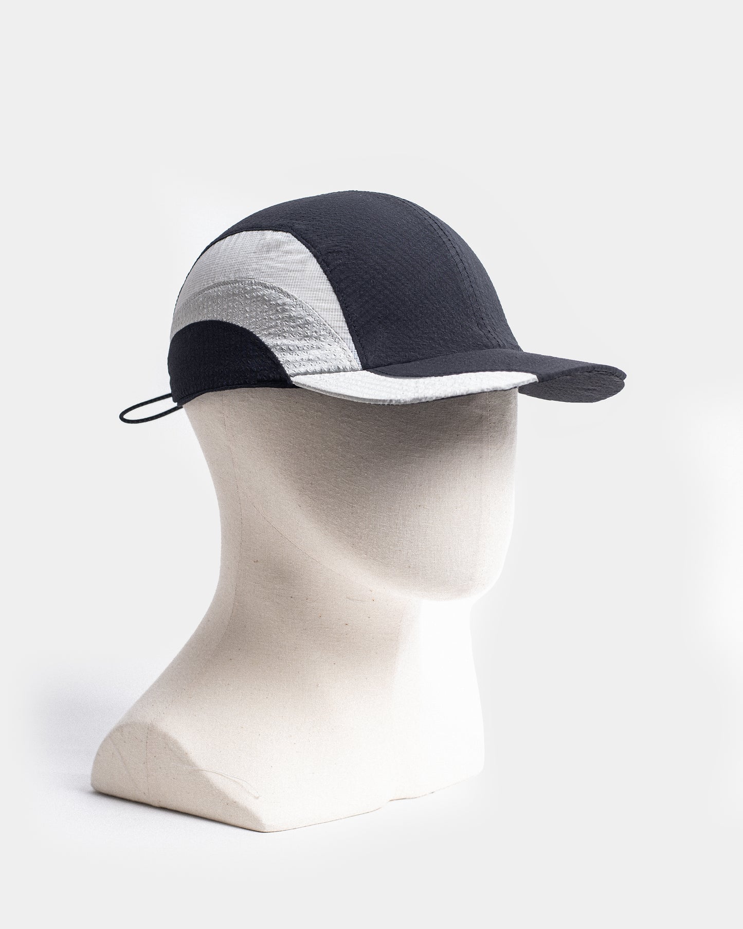 Scanner Panelled Cap - Black / Moon Grey