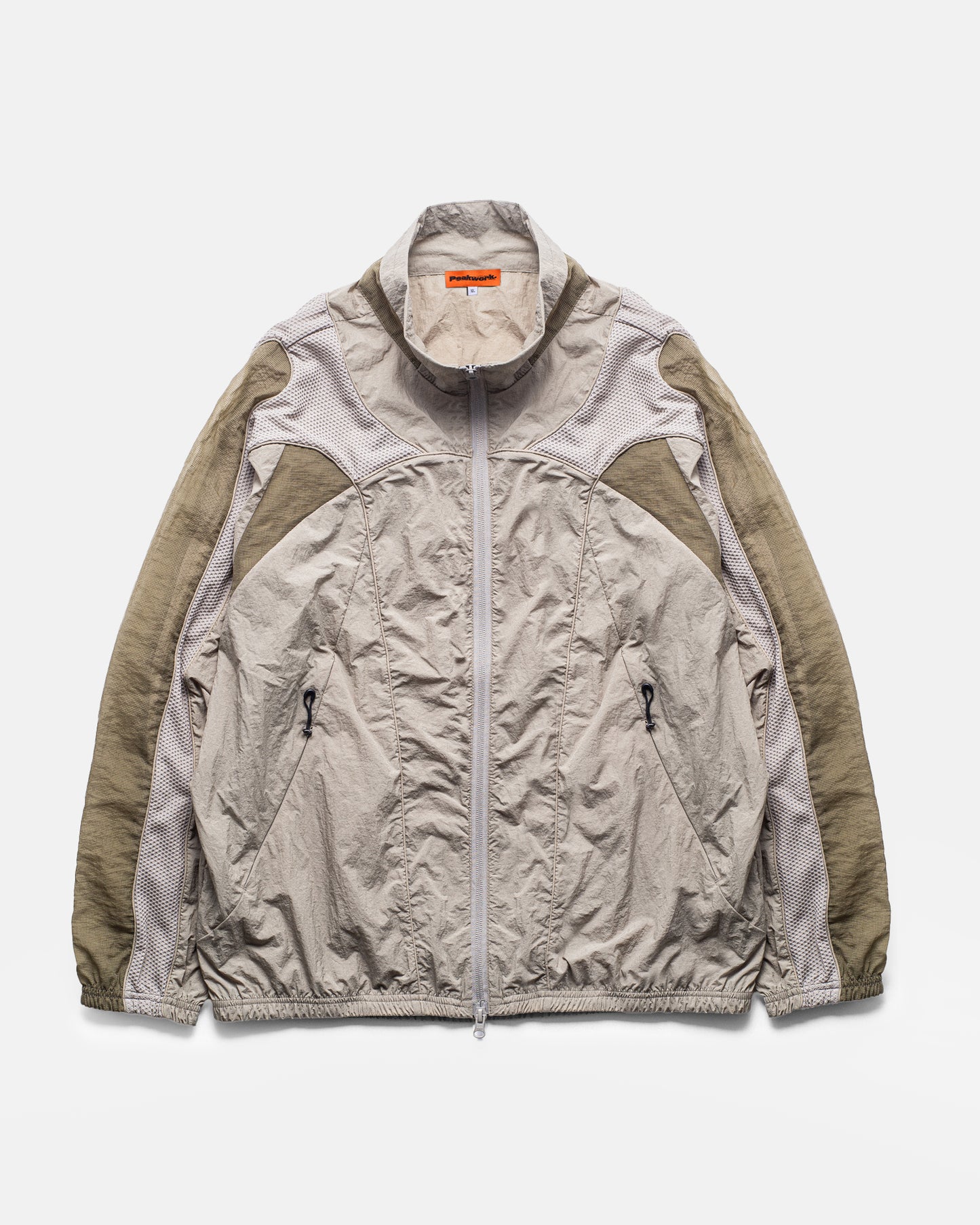 Bolt - Panelled Running Jacket - Stone / Khaki