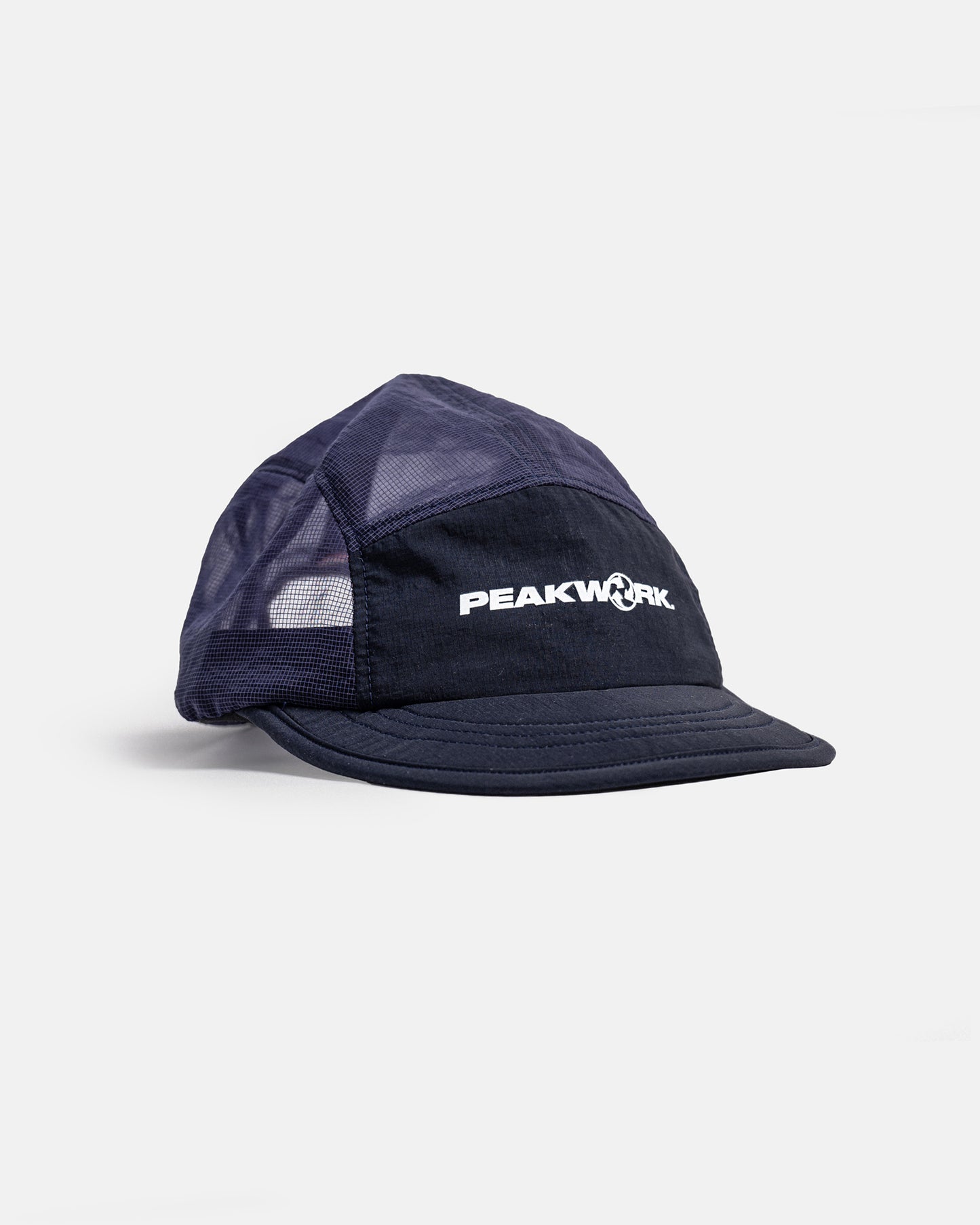 Scramble - Packable Running Cap - Navy Mesh