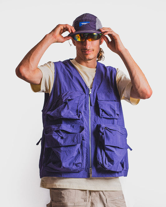 Kamotsu - Multi-pocket Quick-Dry Vest - Grape