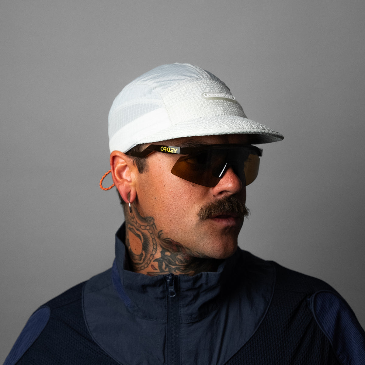 Skid- Packable Running Cap - Stone White