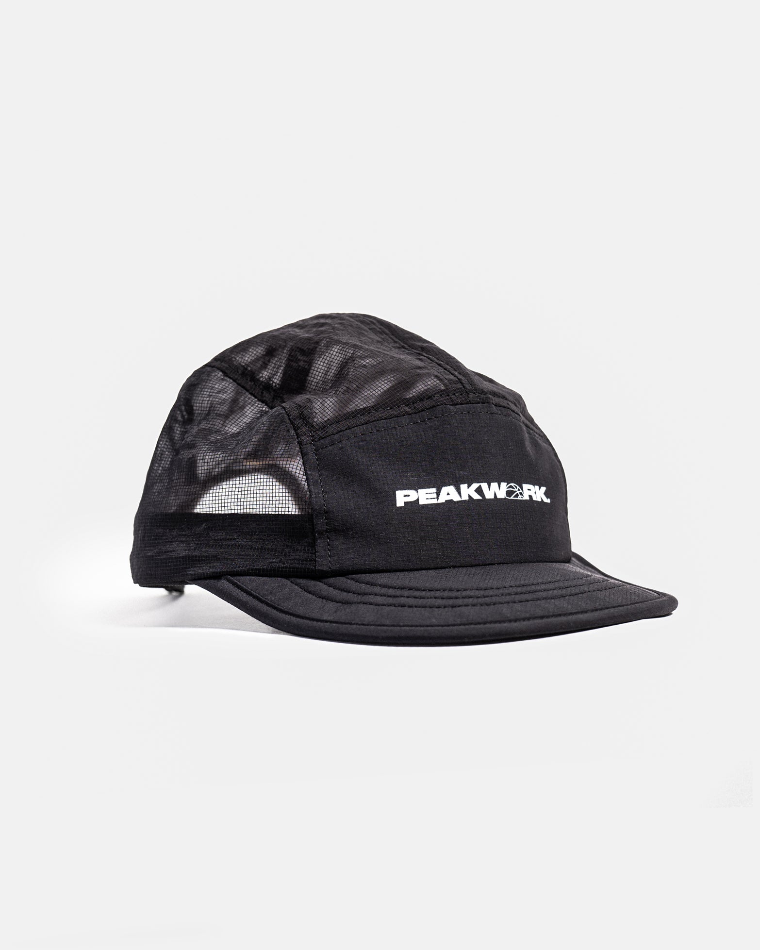 Scramble - Packable Running Cap - Black Mesh