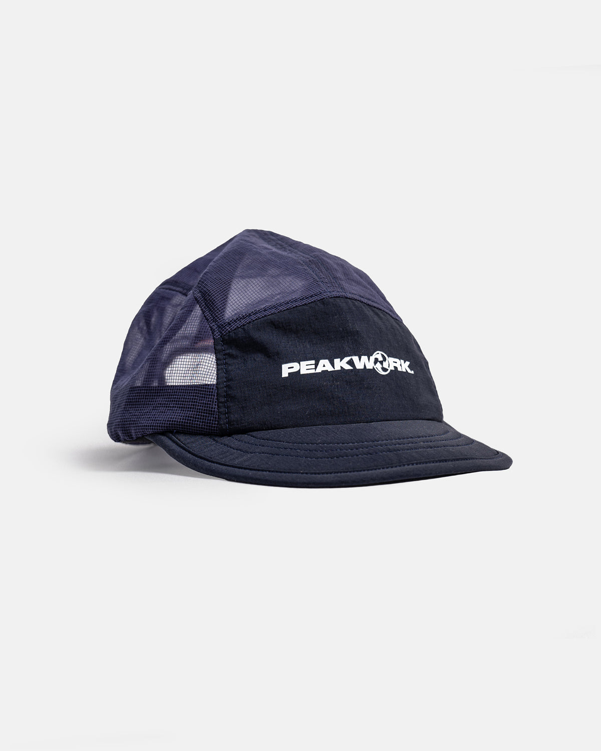 Scramble - Packable Running Cap - Navy Mesh