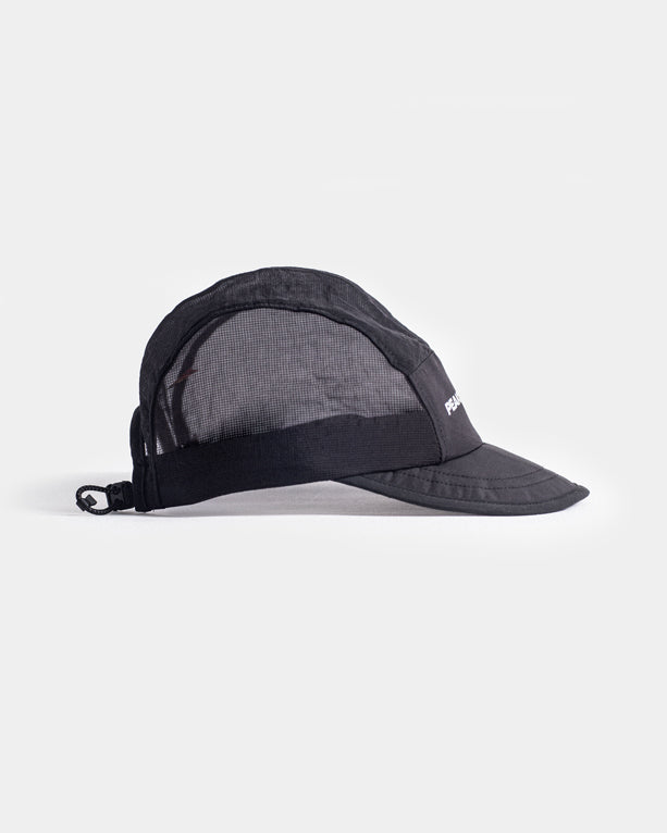 Scramble Packable Running Cap - Black Mesh