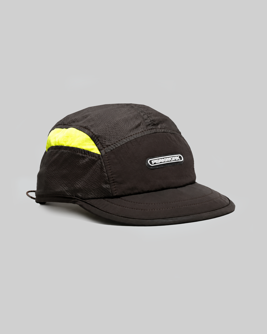 Scoot - Packable Ultralight Running Cap - Brown / Strike Green