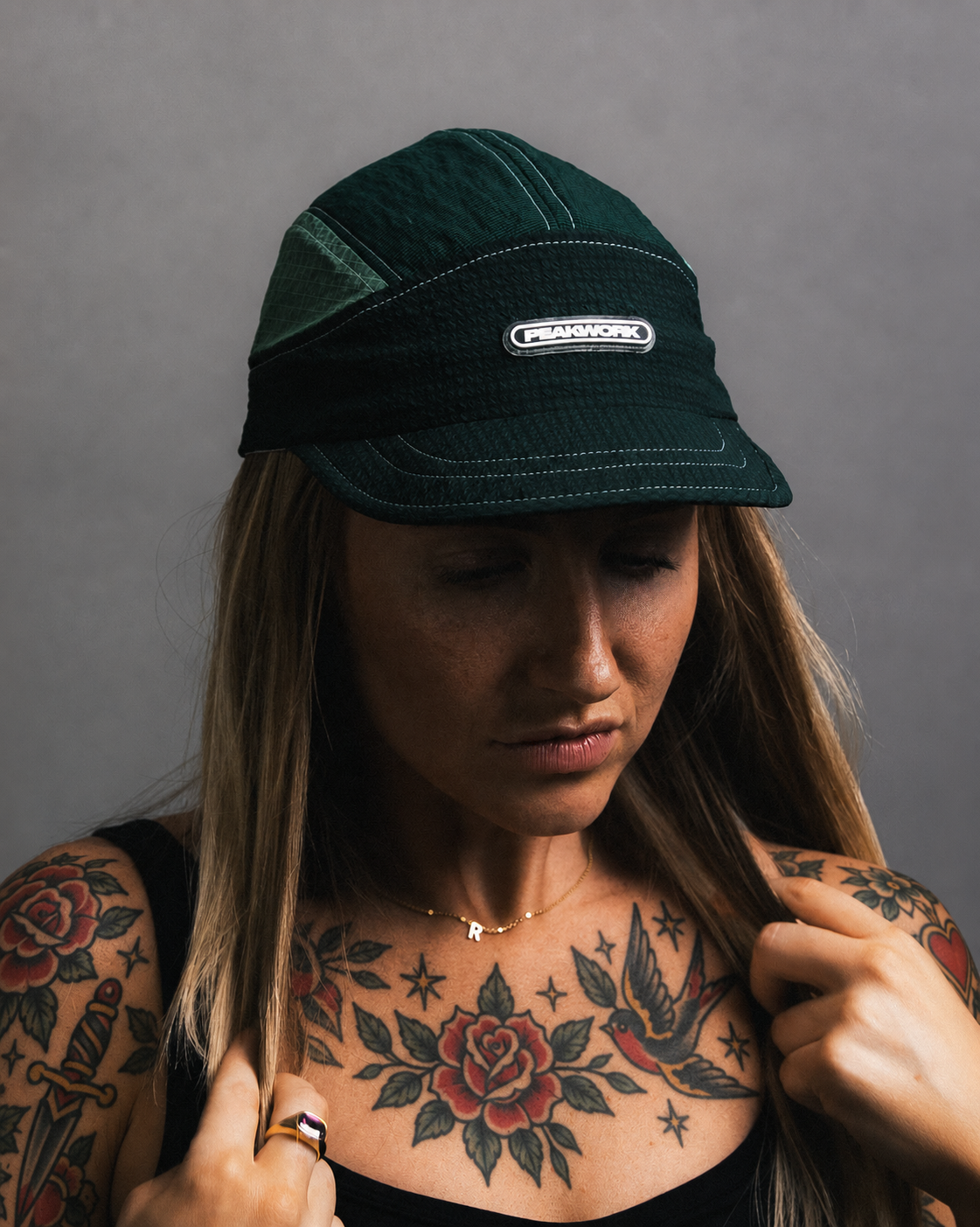 Wrench - Athletic Cap - Forest / Contrast Stitching