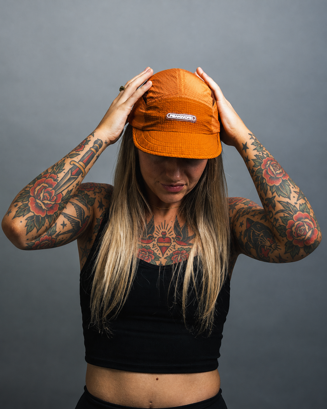 Skid- Packable Running Cap - Red Earth