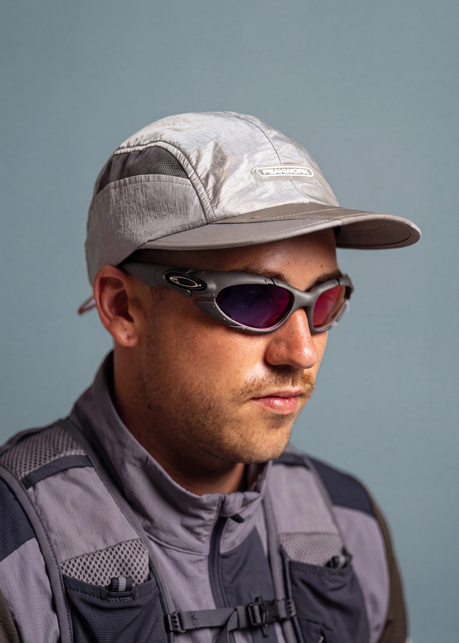 Surd - 4 Panel Contrast Cap - Moon Grey